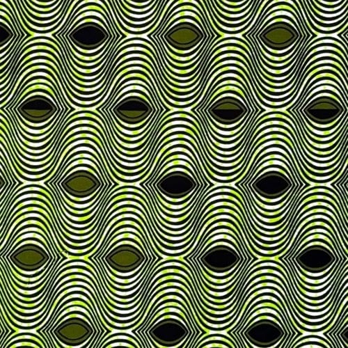 アフリカンプリント 布 生地 50cm単位 AP-13369  半眼 サイケ カーキグリーン 黄緑 黒  アフリカ 布 ブロード カットクロス ハンドメイド パッチワーク エコバッグ 手芸材料 ダンス 舞台 衣装 通園通学に