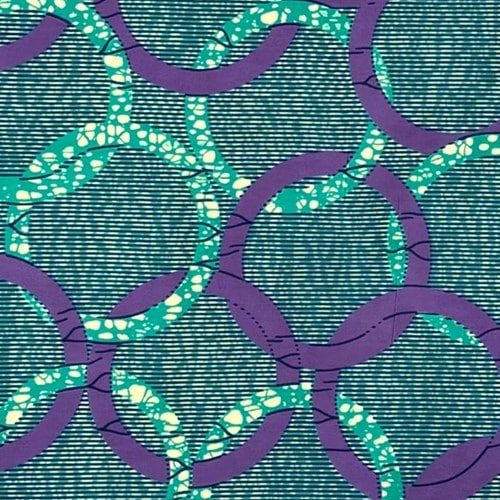 アフリカンプリント 布 生地 50cm単位 AP-13558  水中のオリンピア 紫 ブルー  アフリカ 布 ブロード カットクロス ハンドメイド パッチワーク エコバッグ 手芸材料 ダンス 舞台 衣装 通園通学に