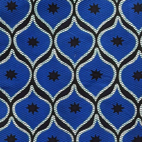 アフリカンプリント 布 生地 50cm単位 AP-13697　コングレ 品格 青 濃紺アイスブルー　アフリカ 布 ブロード カットクロス ハンドメイド パッチワーク エコバッグ 手芸材料 ダンス 舞台 衣装 通園通学に