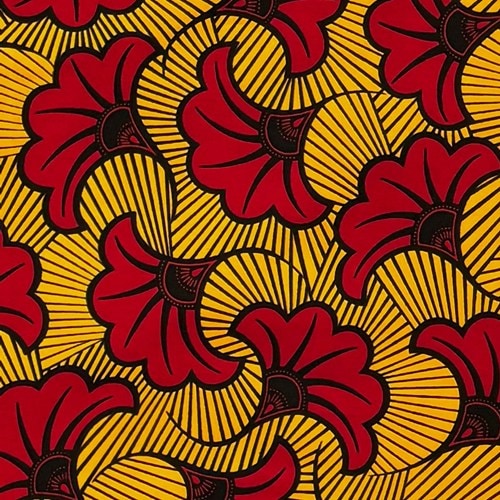 アフリカン8.5がま口ポーチ　アフリカ布オレンジ、イエロー系 アフリカン8.5がま口ポーチ アフリカ布オレンジ、イエロー系 色