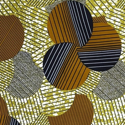 アフリカンプリント 布 生地 50cm単位 AP-13795　泡 バブル 水玉 渋い茶色 濃紺 　アフリカ 布 ブロード カットクロス ハンドメイド パッチワーク エコバッグ 手芸材料 ダンス 舞台 衣装 通園通学に