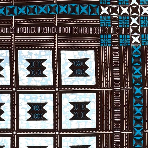 アフリカンプリント 布 生地 50cm単位 AP-13796　椅子 スツール 薄グレー白 ブルー 茶　アフリカ 布 ブロード カットクロス ハンドメイド パッチワーク エコバッグ 手芸材料 ダンス 舞台 衣装 通園通学に 