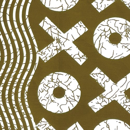 アフリカンプリント 布 生地 50cm単位 AP-13823　◎丸×ペケウェーブ トライブ系 黄土色 オフホワイト　アフリカ 布 ブロード カットクロス ハンドメイド パッチワーク エコバッグ 手芸材料 ダンス 舞台 衣装 通園通学に 