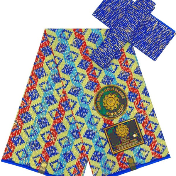 【サンプル処分】SP-106 ケンテプリント4ヤード＋2ヤードのセット　アフリカンプリント アフリカ 布 ブロード カットクロス ハンドメイド パッチワーク エコバッグ 手芸材料 ダンス 舞台 衣装 通園通学に