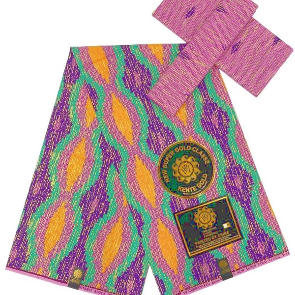 【サンプル処分】SP-110 ケンテプリント4ヤード＋2ヤードのセット　アフリカンプリント アフリカ 布 ブロード カットクロス ハンドメイド パッチワーク エコバッグ 手芸材料 ダンス 舞台 衣装 通園通学に