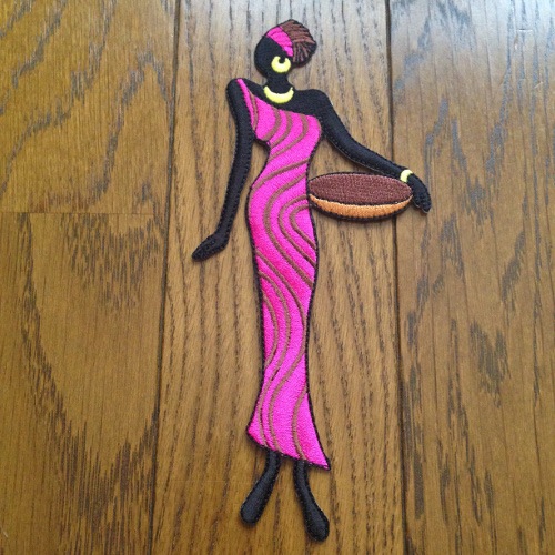 【メール便送料無料・代引不可】　AL-003 アフリカンレディワッペン3