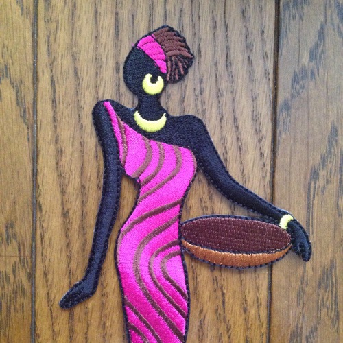 【メール便送料無料・代引不可】　AL-003 アフリカンレディワッペン3