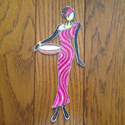 【メール便送料無料・代引不可】　AL-003 アフリカンレディワッペン3