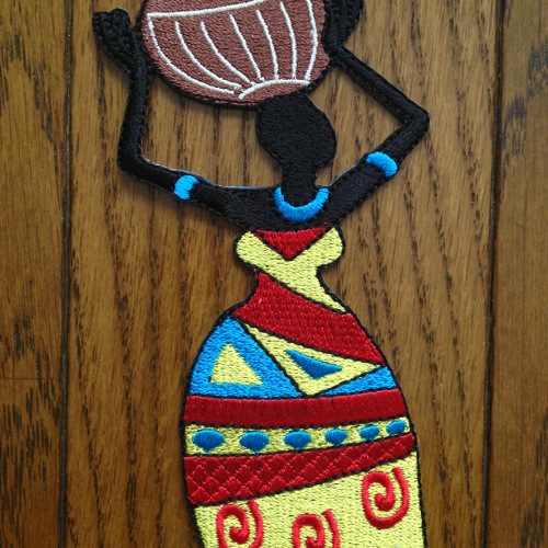 【メール便送料無料・代引不可】　AL-004 アフリカンレディワッペン4