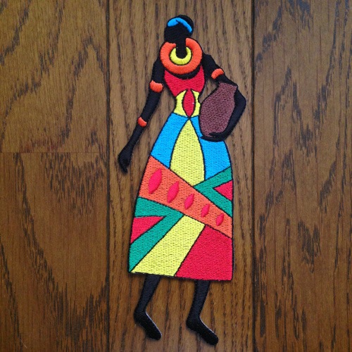 【メール便送料無料・代引不可】　AL-005 アフリカンレディワッペン5