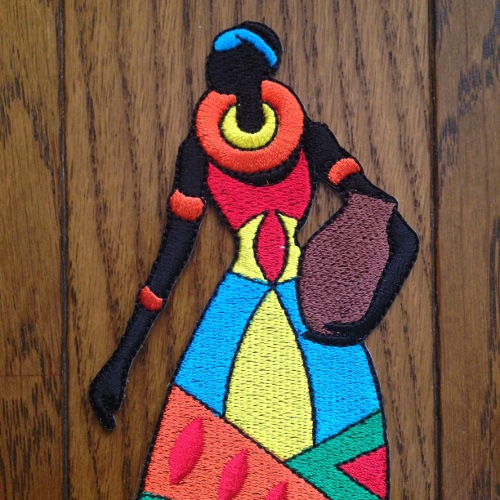 【メール便送料無料・代引不可】　AL-005 アフリカンレディワッペン5