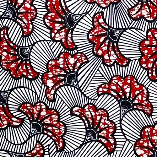 アフリカンプリント 布 生地 50cm単位 AP-13483  結婚式のブーケ 紅白 濃紺線  アフリカ 布 ブロード カットクロス ハンドメイド パッチワーク エコバッグ 手芸材料 ダンス 舞台 衣装 通園通学に