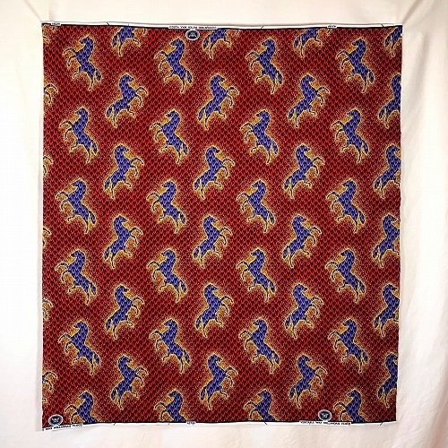 アフリカンプリント 布 生地 50cm単位 AP-13500  駿馬 駆ける馬 サイケ駿馬 駆ける馬ver. 赤 パープル 黄色  アフリカ 布 ブロード カットクロス ハンドメイド パッチワーク エコバッグ 手芸材料 ダンス 舞台 衣装 通園通学に