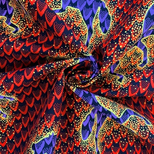 アフリカンプリント 布 生地 50cm単位 AP-13500  駿馬 駆ける馬 サイケ駿馬 駆ける馬ver. 赤 パープル 黄色  アフリカ 布 ブロード カットクロス ハンドメイド パッチワーク エコバッグ 手芸材料 ダンス 舞台 衣装 通園通学に