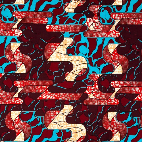 アフリカンプリント 布 生地 50cm単位 AP-13604 霞 雲海 ゼブラ 茶系 アフリカ 布 ブロード カットクロス ハンドメイド パッチワーク エコバッグ 手芸材料 ダンス 舞台 衣装 通園通学に