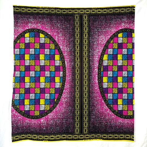 アフリカンプリント 布 生地 50cm単位 AP-13264  カラフルオーバル マルチカラーの世界  アフリカ 布 ブロード カットクロス ハンドメイド パッチワーク エコバッグ 手芸材料 ダンス 舞台 衣装 通園通学に