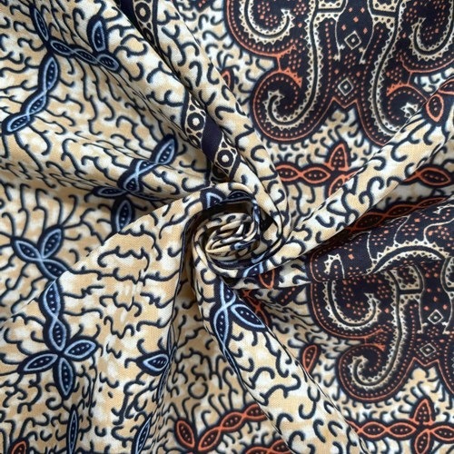 アフリカンプリント 布 生地 50cm単位 AP-13268 亀の甲羅 メロウな