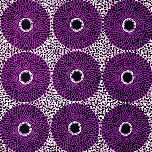 アフリカンプリント 布 生地 50cm単位 AP-13557  水紋 紫 薄赤紫地　アフリカ 布 ブロード カットクロス ハンドメイド パッチワーク エコバッグ 手芸材料 ダンス 舞台 衣装 通園通学に