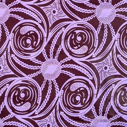 アフリカンプリント 布 生地 50cm単位 AP-13564  稲妻サイクロン パープル 阪急電車色地  アフリカ 布 ブロード カットクロス ハンドメイド パッチワーク エコバッグ 手芸材料 ダンス 舞台 衣装 通園通学に