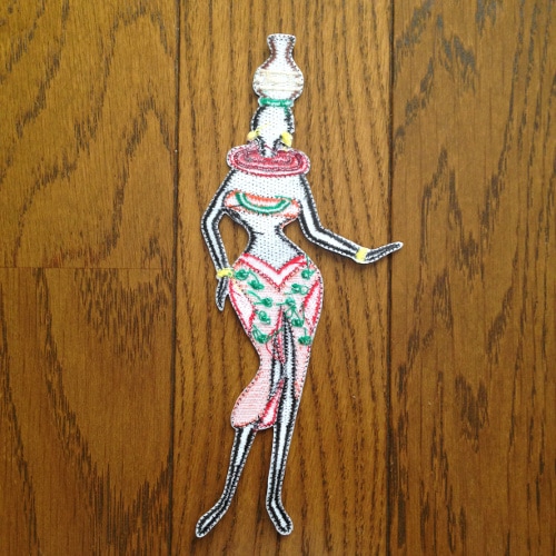 【メール便送料無料・代引不可】　AL-002 アフリカンレディワッペン2