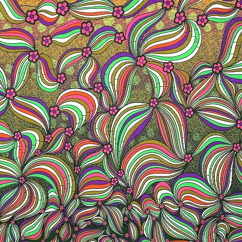 アフリカンプリント 布 生地 50cm単位 AP-13478  レインボーポップフラワー マルチカラー  アフリカ 布 ブロード カットクロス ハンドメイド パッチワーク エコバッグ 手芸材料 ダンス 舞台 衣装 通園通学に