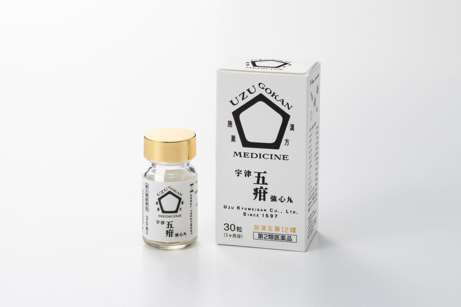 【通常購入】宇津救命丸（株）の大人向け五疳強心薬【第2類医薬品】３０粒（１ヶ月分）
