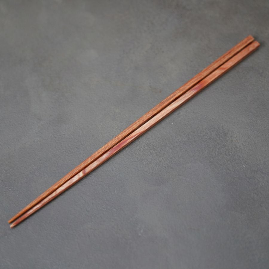 木製耐熱23.5cm極細箸　黄肌