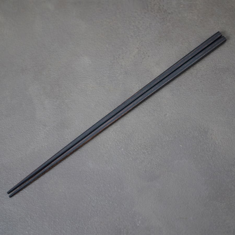 木製耐熱23.5cm極細箸 墨味
