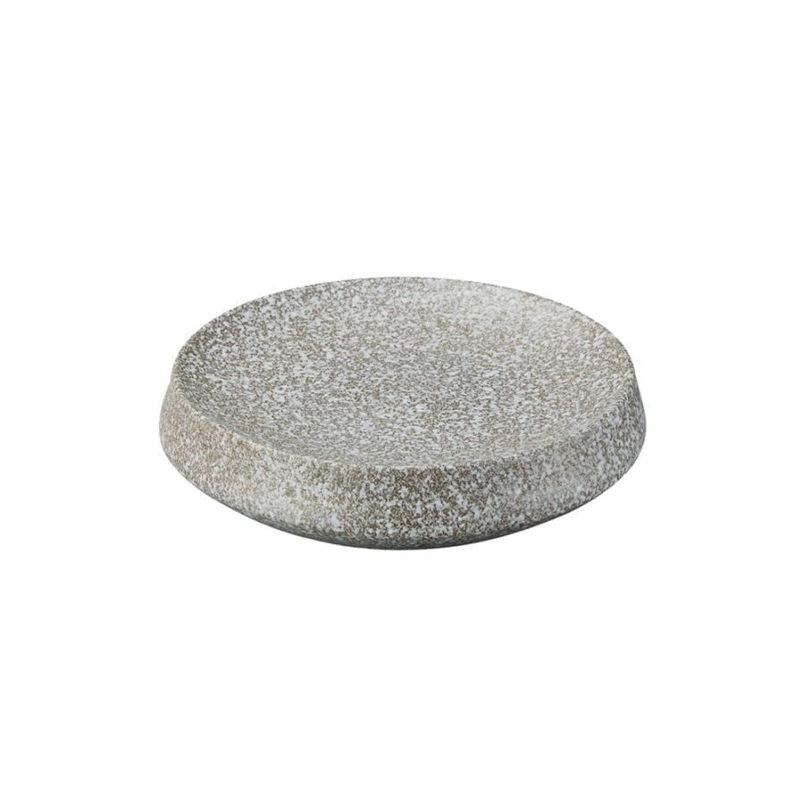 ブルーノ高台プレート 19cm　ブラウン