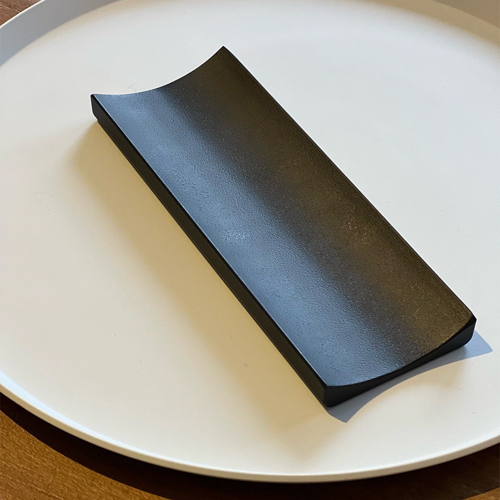 マットカラーおしぼりトレーブラック