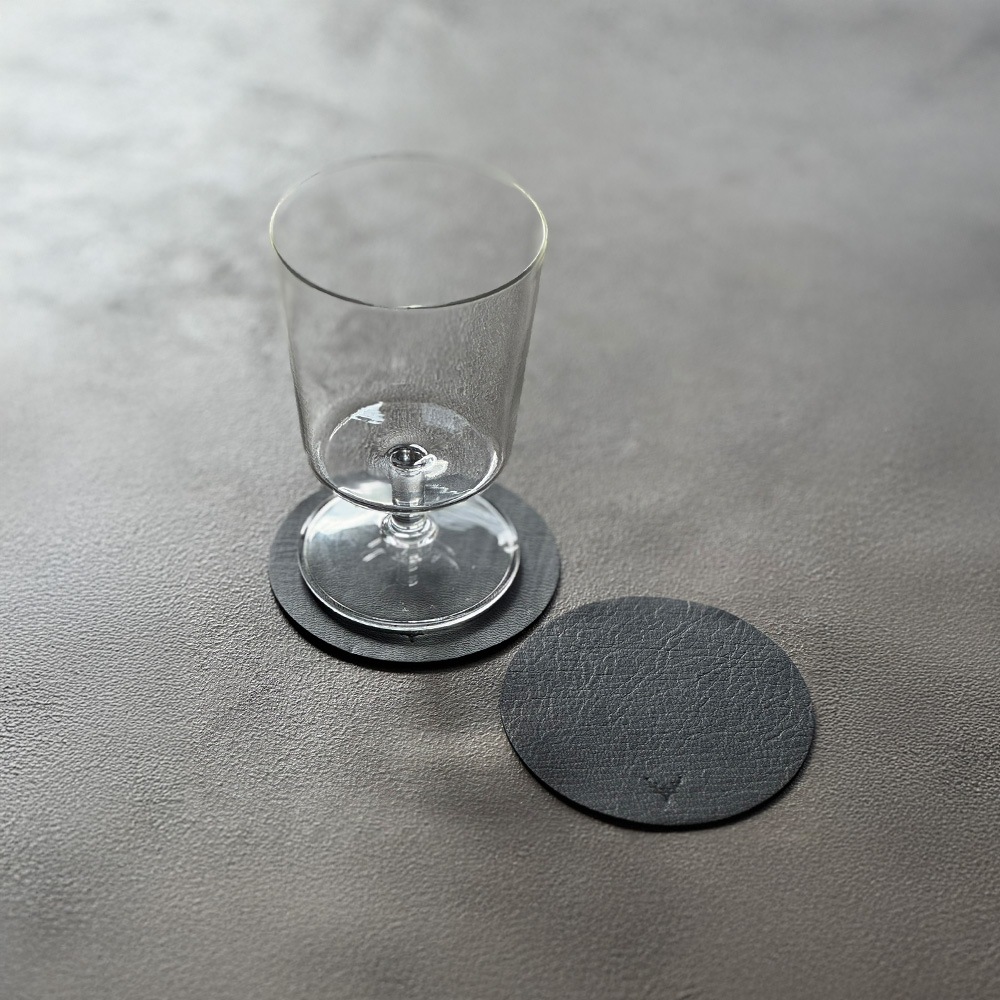 エゾシカ革のコースター