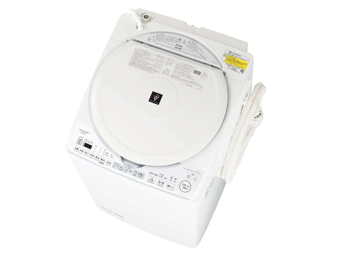 シャープ穴なし槽 ES-TX8H-W [ホワイト系] 通常配送商品