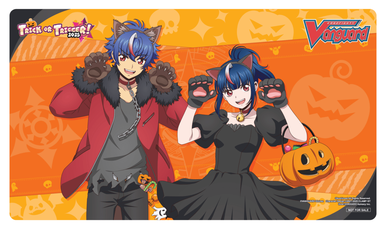 海外版Halloween Trick or Trigger 2025大会限定マット「アキナ＆エリカ」