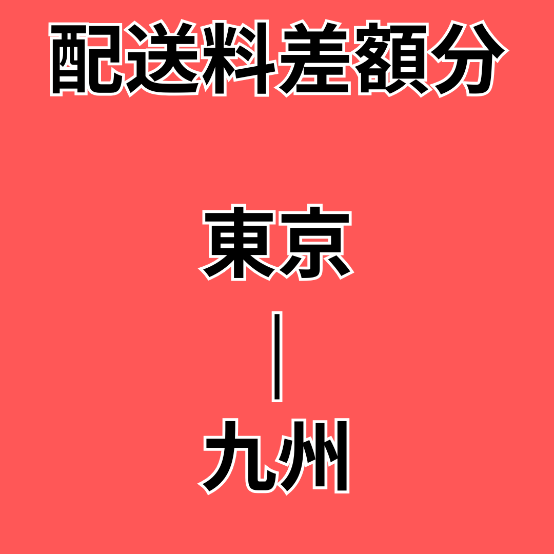 店頭受取→ゆうパック切替配送料差額分【東京-九州】