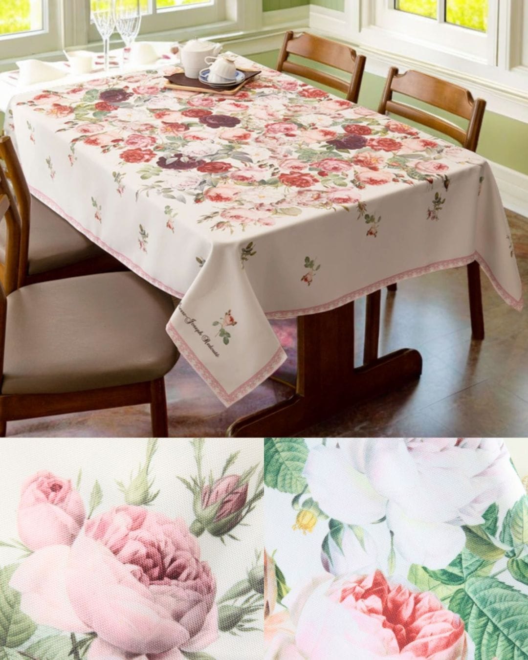 ルドゥーテ テーブルクロス ラウンド パンジー 145 | キッチン