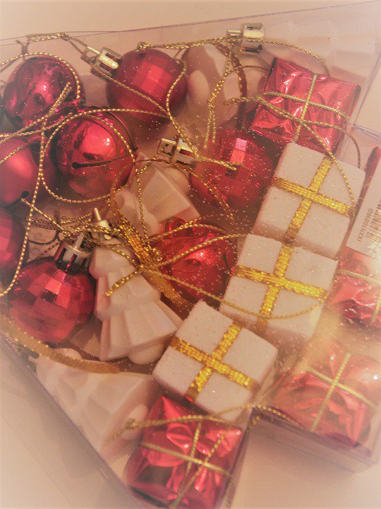 クリスマス パーティー オーナメント アソート24個セット レッド