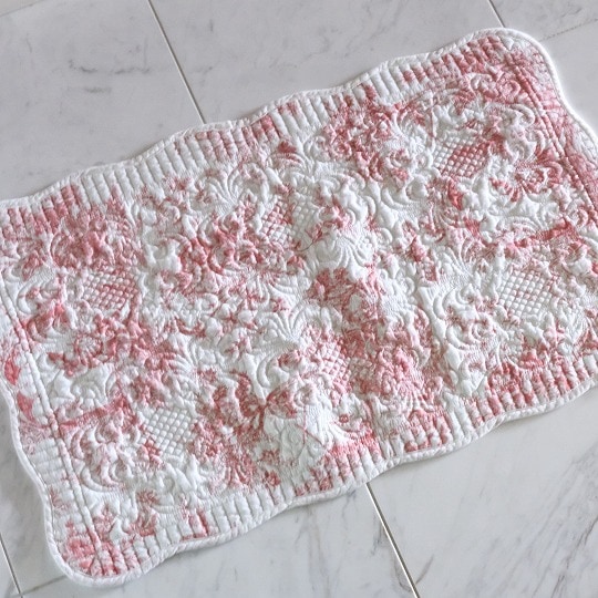 ハンドメイド＊トワルドジュイ×antiqueチェコリネン＊リバーシブル8WAY クッションカバー 45×45 おしゃれ 高級感 青 ブルー 綿 麻