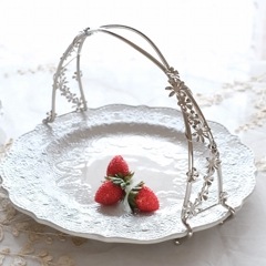 シルバーフラワー バインプレート ハンドル|キッチン雑貨|キッチン