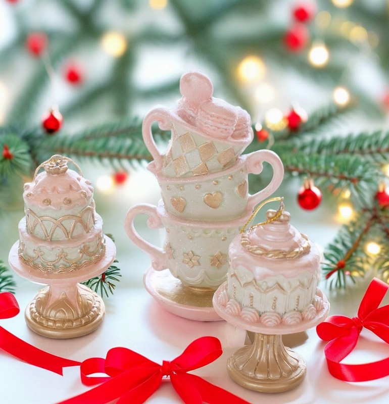アリス マカロンティーカップオブジェ パステル | クリスマス