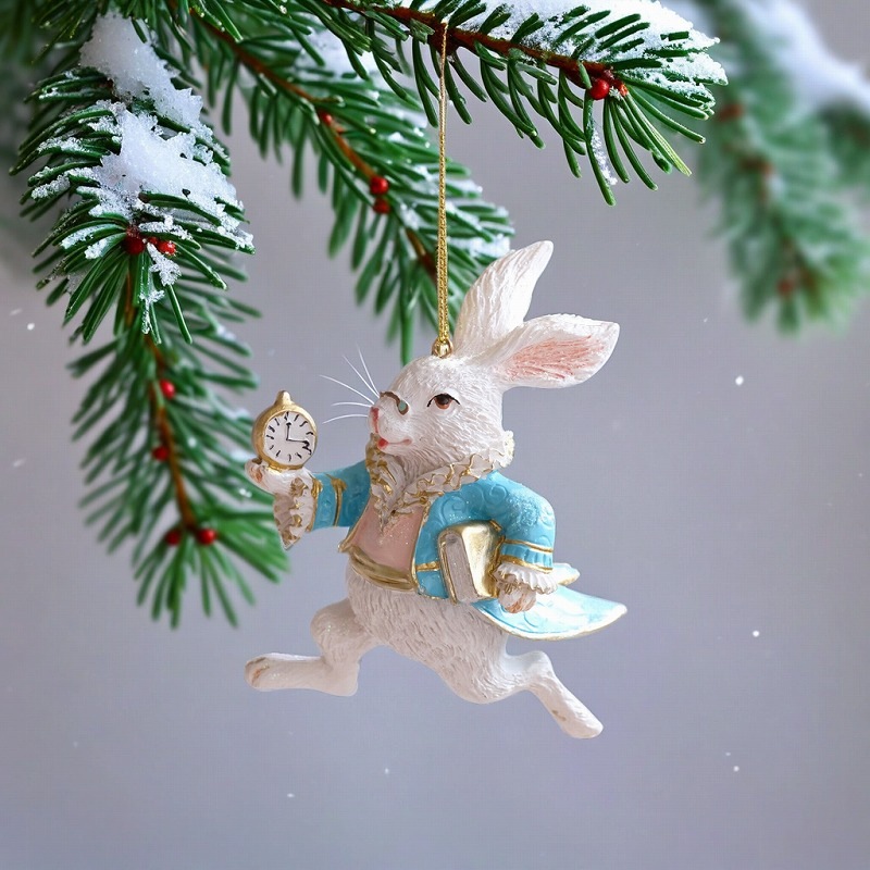 2個セット ワンダーランドアリス＆ラビットオーナメント | クリスマス