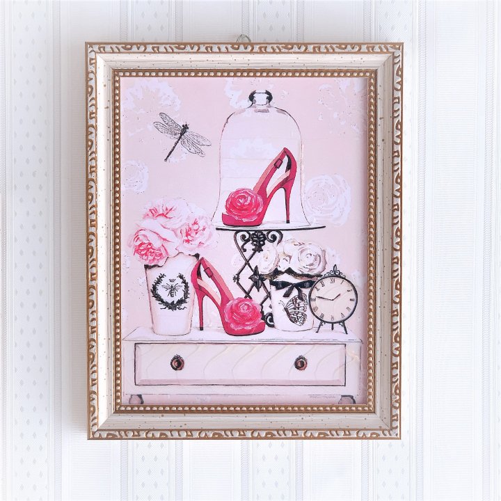 フレンチタイムフレーム パネル リビング,額絵・フォトフレーム・ミラー Vanilla Rose