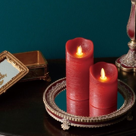 ブリーズLEDキャンドルライト レッド | リビング,ランプ・キャンドル