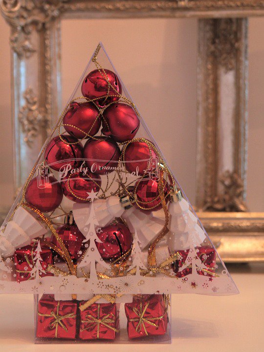 クリスマス パーティー オーナメント アソート24個セット レッド