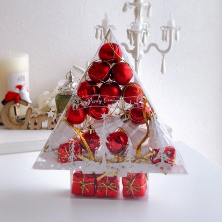 クリスマス パーティー オーナメント アソート24個セット レッド