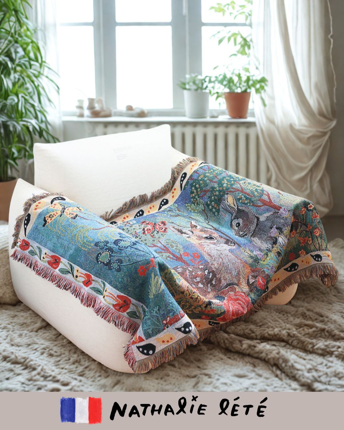 Nathalie Lete Tapestry rug Bambi（ナタリーレテ タペストリーラグ