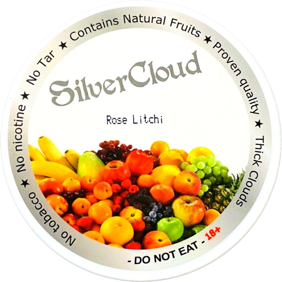Silver Cloud Rose Litchi 50g ノンニコチンフレーバー,Silver Cloud（シルバークラウド） シー