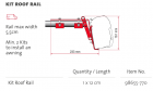 ڡ021312FIAMMA KIT ROOF RAIL 1P