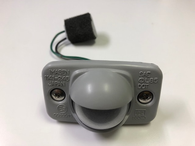 ライセンスプレートランプ 12V グレー
