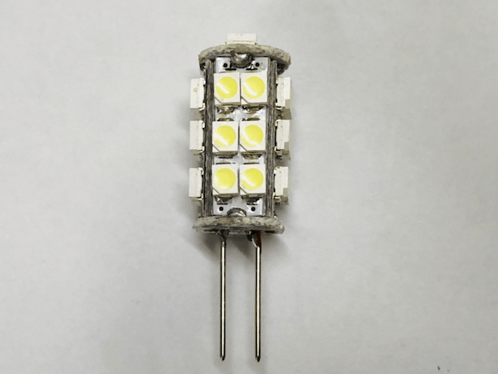 LED拡散ﾊﾞﾙﾌﾞ　G4ﾀｲﾌﾟ（12V,ｸｰﾙﾎﾜｲﾄ）