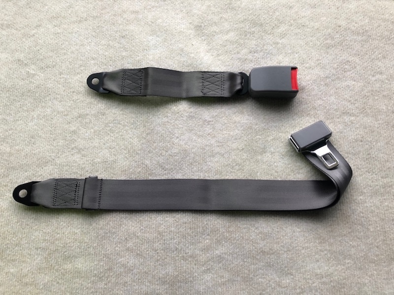 062173】シートベルト ショート（グレー） 1460mm-RX